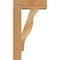 Ekena Millwork Funston Block Rough Sawn Bracket w/ Offset Brace, Western Red Cedar, 6"W x 16"D x 28"H BKT0604X16X28FST05RWR - alternate 4